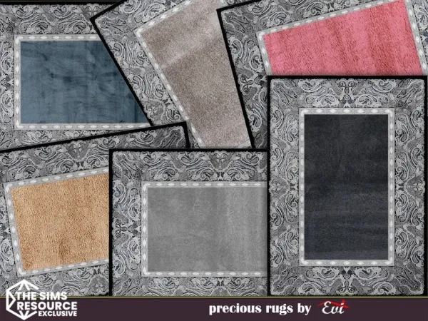 Mix Precius Rugs - The Sims 4 Custom Content
