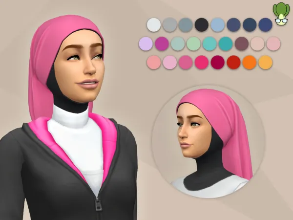 Maxis Match Modest Wear Hijab 7 by kapakijo - The Sims 4 Custom Content