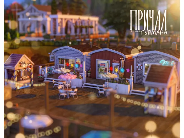 Maxis Match THE GOURMET PIER by seeah01 - The Sims 4 Custom Content