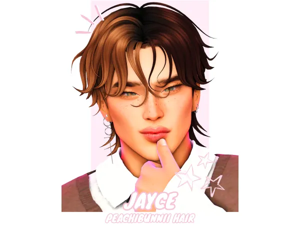 Maxis Match Jayce Hair by Peachibunnii - The Sims 4 Custom Content