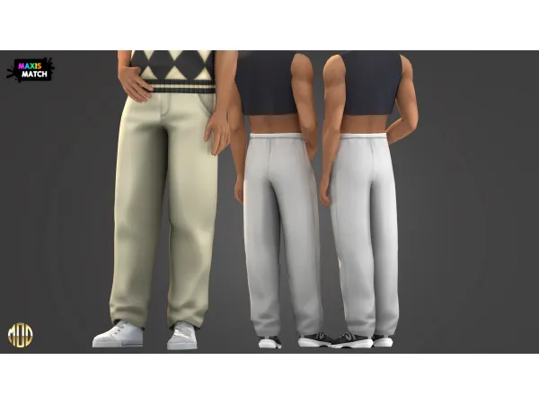 Maxis Match Nick Set Pants by Modco Studios - The Sims 4 Custom Content