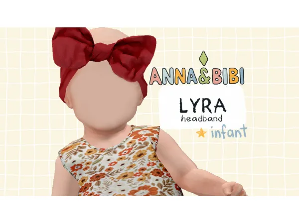 Maxis Match Lyra_INFANT headband [AnnaBibi] - The Sims 4 Custom Content
