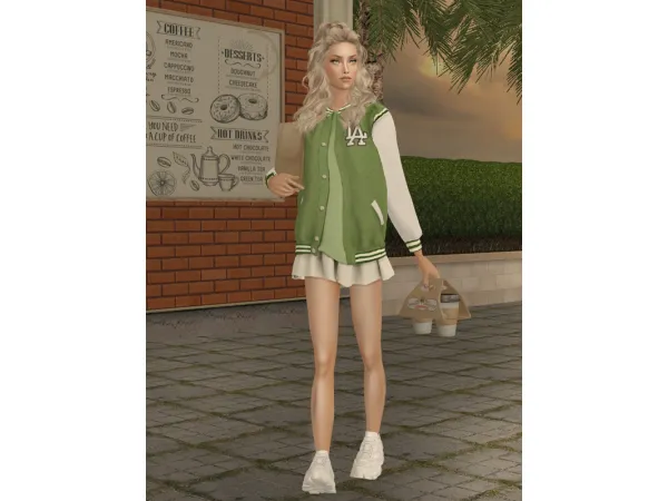 Klira AF Top Look Bomber WMini Skirt - The Sims 2 Custom Content