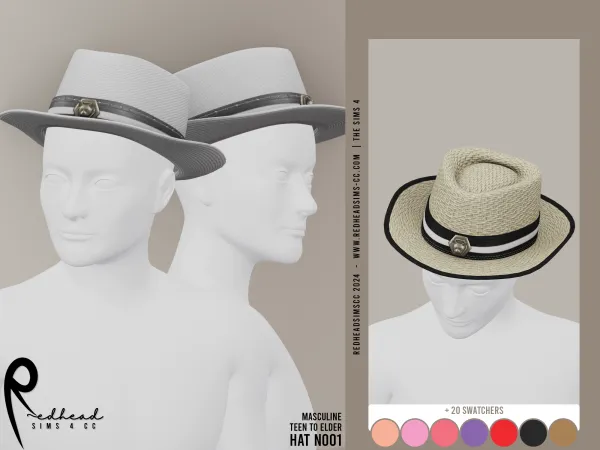 Alpha AM HAT N001 - The Sims 4 Custom Content
