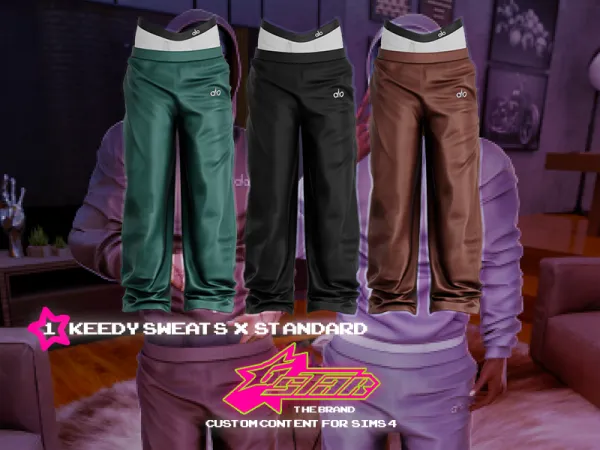 Alpha GSTAR Keedy Sweats (Standard Version) - The Sims 4 Custom Content