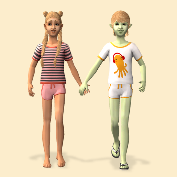 4t2 EP18 Summerset (separates) by simsfinds - The Sims 2 Custom Content