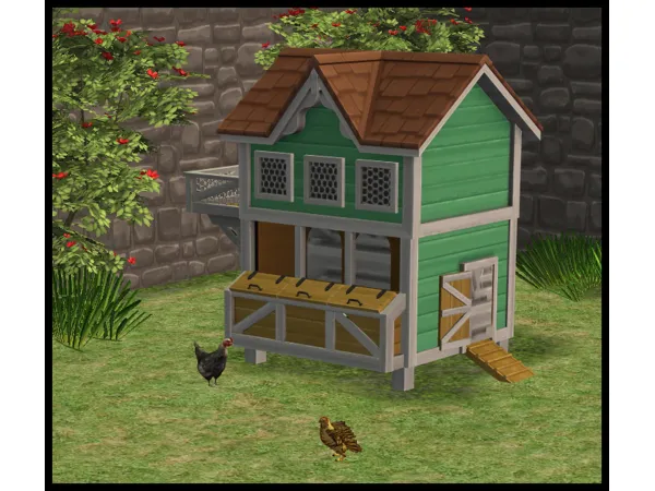 4t2 Cottage Living Chicken Coop by amythestfenix