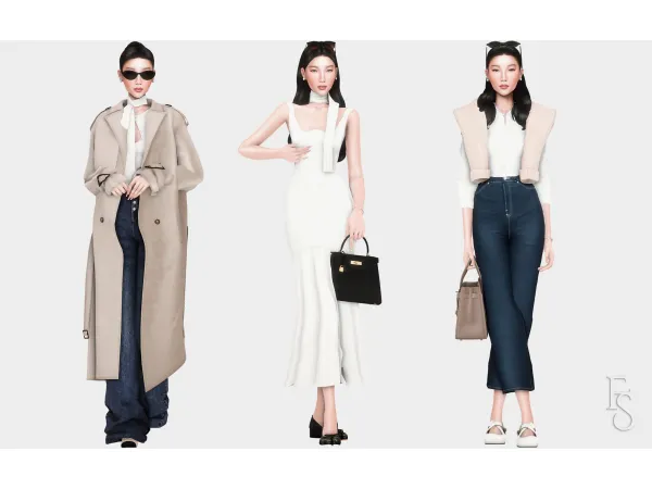 Mix Spring Lookbook by farfallasims - The Sims 4 Custom Content