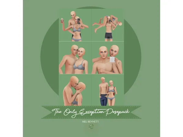 Mix The Only Exception Posepack - The Sims 4 Custom Content