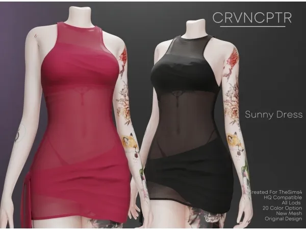 Maxis Match Sunny Dress - The Sims 4 Custom Content