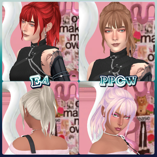 Maxis Match kuromiscorpse Aurelia Hair by simsfinds - The Sims 4 Custom Content