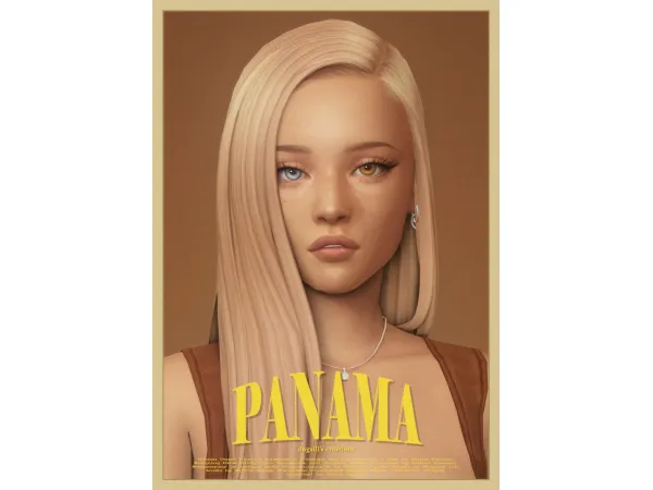 Maxis Match panama hair by dogsill - The Sims 4 Custom Content
