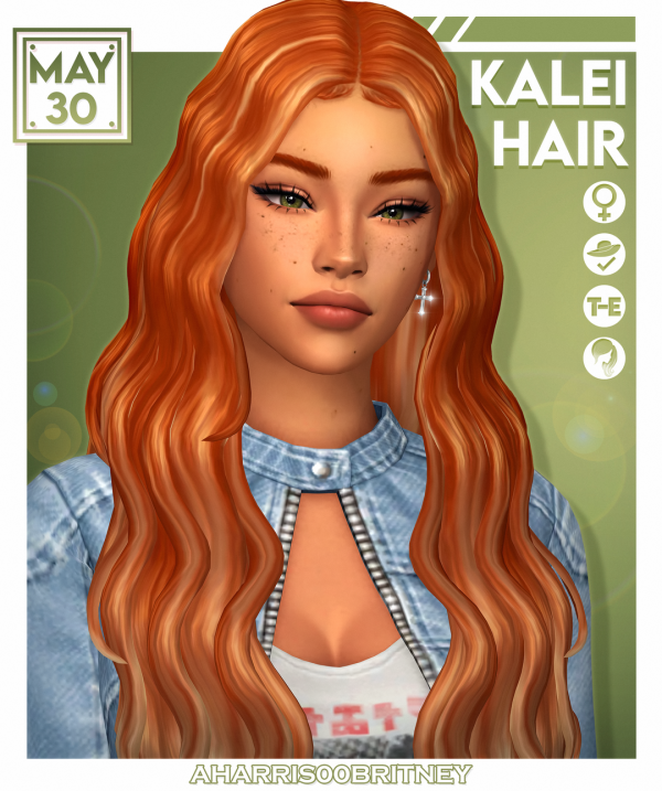 Maxis Match Kalei Hair by simsfinds - The Sims 4 Custom Content