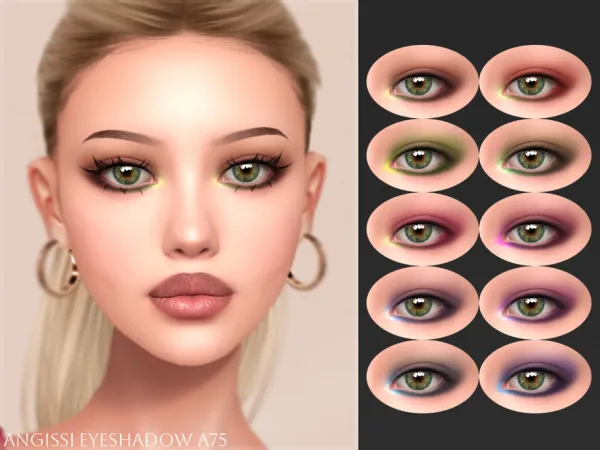 Maxis Match Eyeshadow A75 by ANGISSI - The Sims 4 Custom Content
