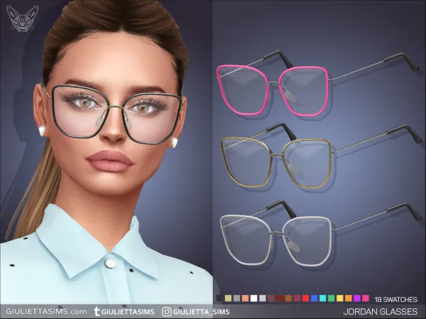 Alpha Jordan Glasses - The Sims 4 Custom Content
