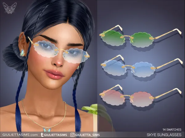 Alpha Skye Sunglasses - The Sims 4 Custom Content