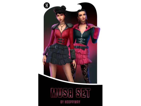 Maxis Match Musa Set by Hooppiway - The Sims 4 Custom Content