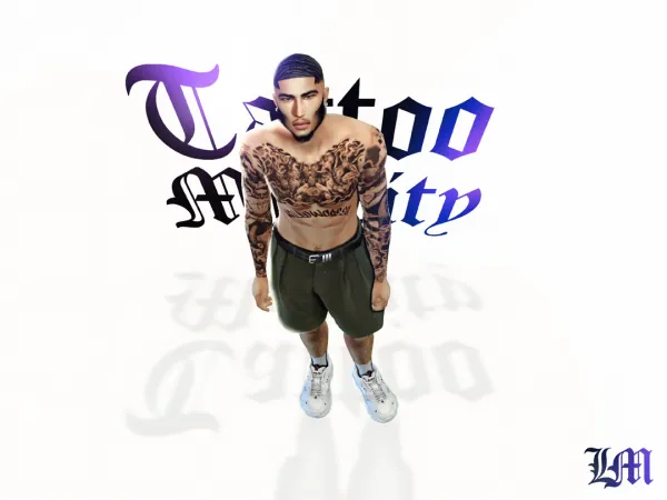 Mix TattooMyCity by LaMirageSims4 - The Sims 4 Custom Content