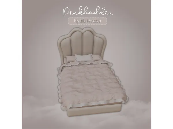 Maxis Match Little princess double bed by pinkbaddiecc - The Sims 4 Custom Content