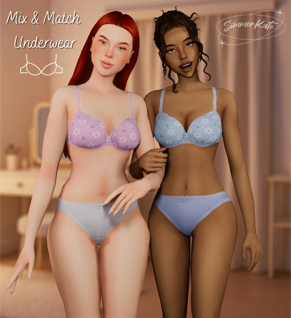 Maxis Match Mix Match Underwear Set by simmerkatex - The Sims 4 Custom Content