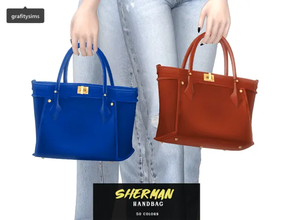Alpha Sherman Handbag - The Sims 4 Custom Content