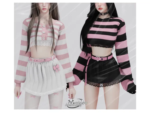 Alpha Mi Amore Set - The Sims 4 Custom Content