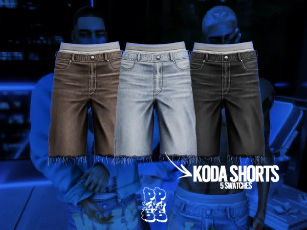Alpha POPPIN Koda Shorts (Standard Version) - The Sims 4 Custom Content