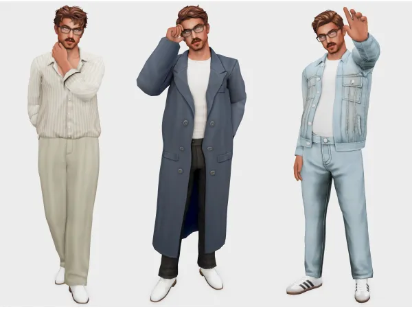 Maxis Match johns everyday outfits part 2 sims 4 lookbooks by boujeesimss - The Sims 4 Custom Content