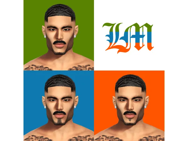 Maxis Match New Beard V1 by LaMirageSims4 - The Sims 4 Custom Content