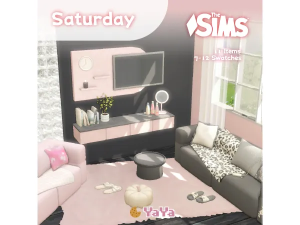 Maxis Match May SetA Saturday by yaya_sims - The Sims 4 Custom Content