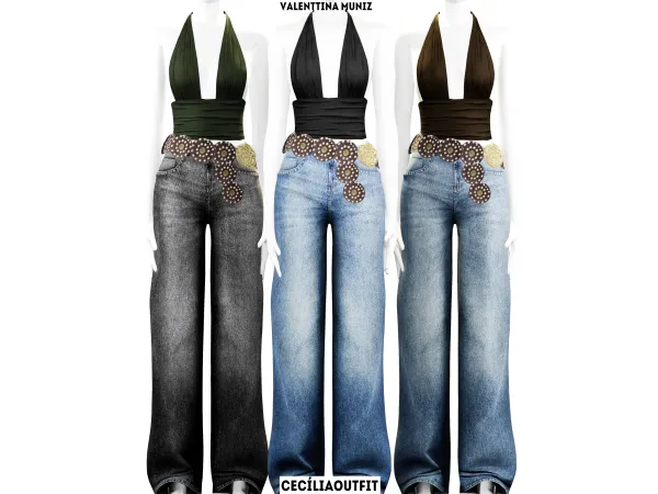 Alpha Cecu00edlia Pants - The Sims 4 Custom Content