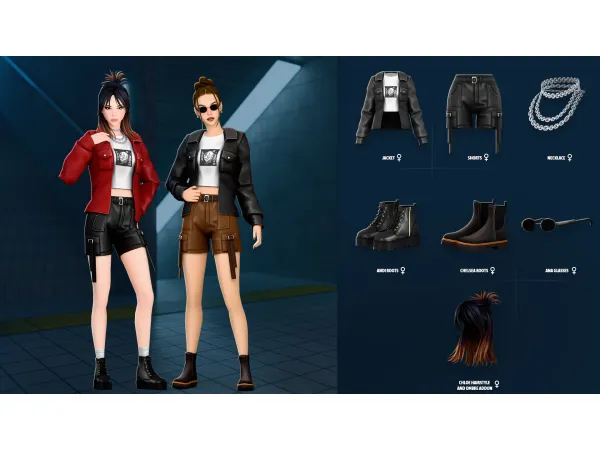 Maxis Match POPPY SET ModCo Studios - The Sims 4 Custom Content