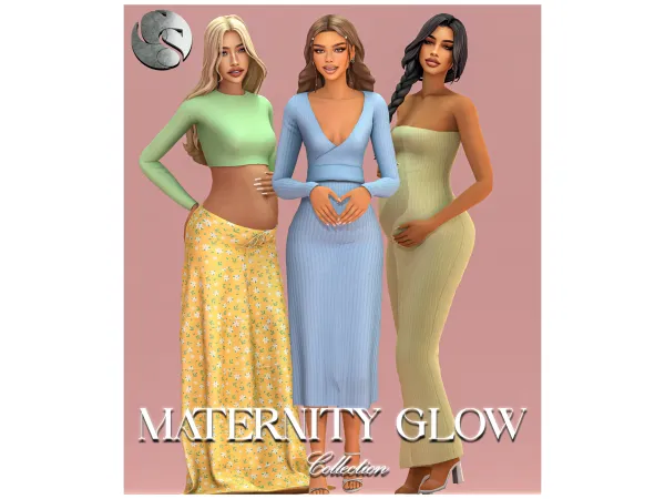 Mix CAMUFLAJE Maternity Glow Collection - The Sims 4 Custom Content