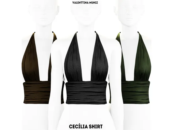 Alpha Cecu00edlia Shirt - The Sims 4 Custom Content