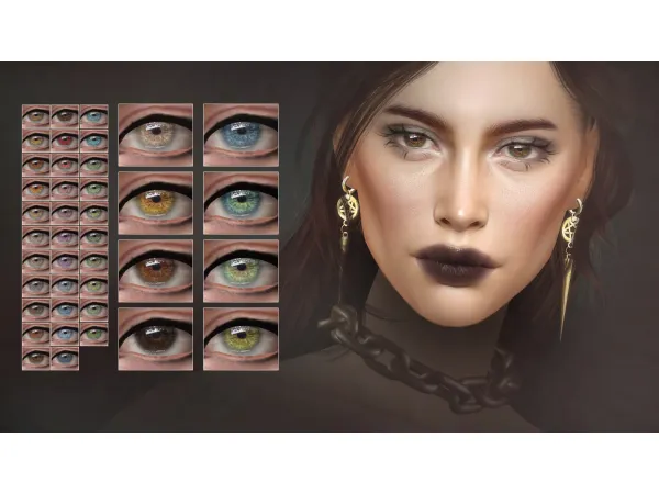 Alpha RECEPTOR EYES by Remussirion - The Sims 4 Custom Content