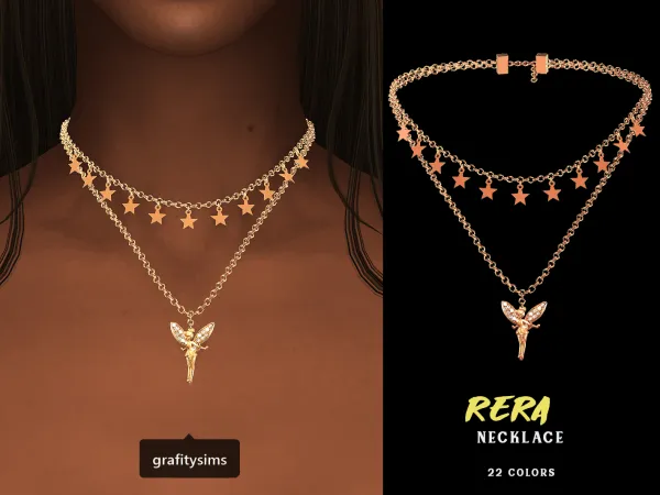 Alpha Rera Necklace - The Sims 4 Custom Content