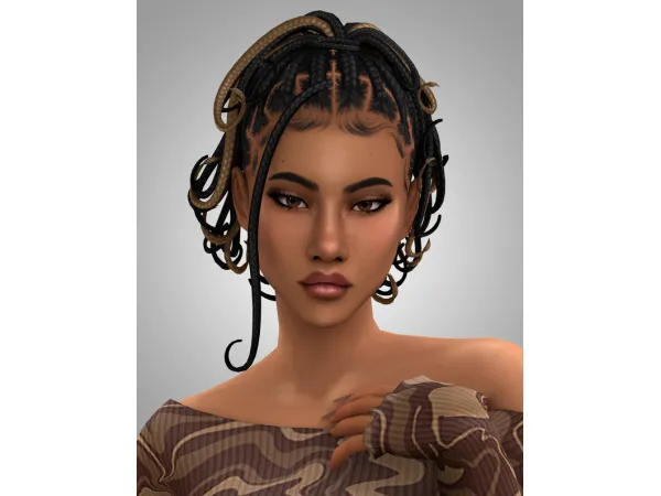 Maxis Match Dolly Hair by Aladdinsimmer - The Sims 4 Custom Content