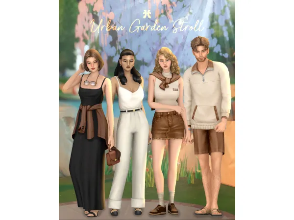 Maxis Match Urban Garden Stroll by huien - The Sims 4 Custom Content