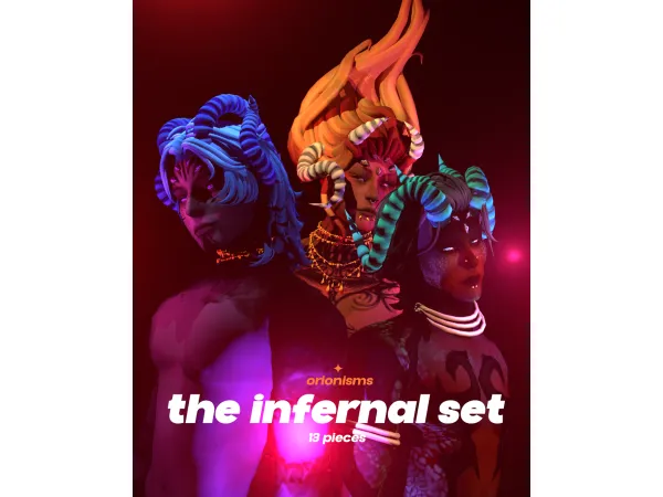 Maxis Match the infernal set sims 4 by orionisms - The Sims 4 Custom Content