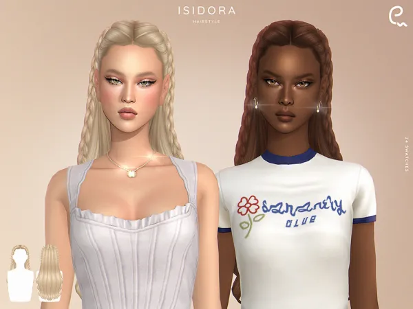 Maxis Match Isidora Hairstyle by thesimsresource - The Sims 4 Custom Content
