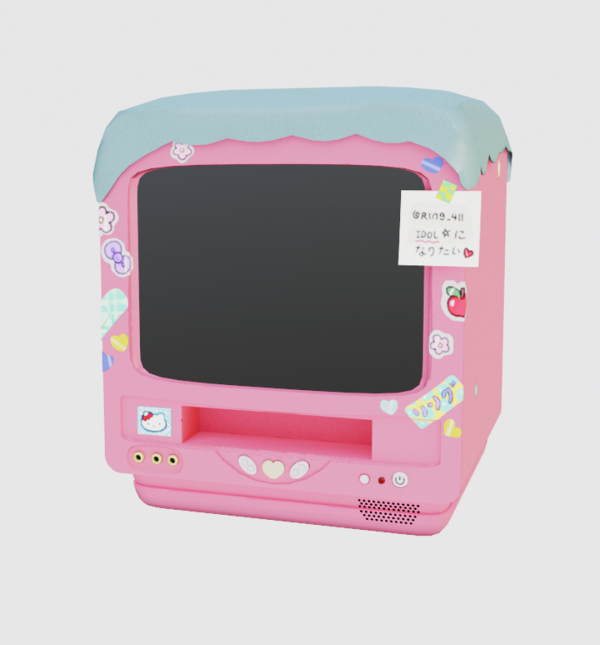 Maxis Match lucky3 full of stickers tv by simsfinds - The Sims 4 Custom Content