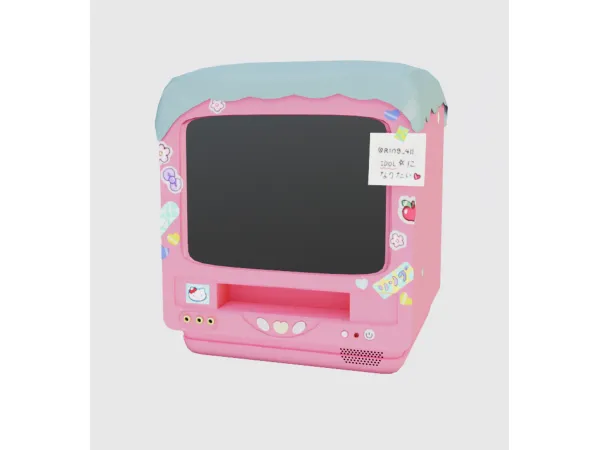 Maxis Match lucky3 full of stickers tv - The Sims 4 Custom Content