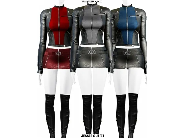 Alpha Jessie Skirt Valenttina Muniz Custom content - The Sims 4 Custom Content