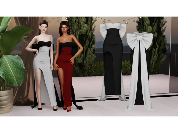Alpha DANI (DRESS) by Beto - The Sims 4 Custom Content
