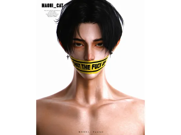 Alpha Seal Off Adhesive Tape by Maonicat - The Sims 4 Custom Content