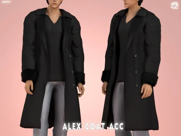 Mix Alex Fur Coat brsims - The Sims 4 Custom Content