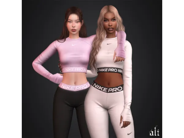 Alpha NIKE set (part 2) by ali_s4cc - The Sims 4 Custom Content