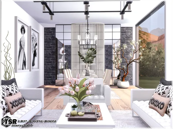 Alpha LR27 Living Room - The Sims 4 Custom Content