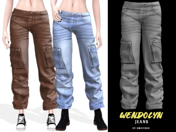 Alpha Wendolyn Jeans - The Sims 4 Custom Content