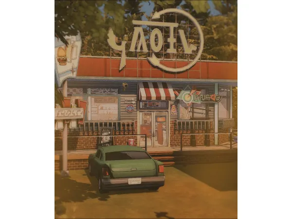 Maxis Match Diner NOCC Copperdale by LiMaSims - The Sims 4 Custom Content